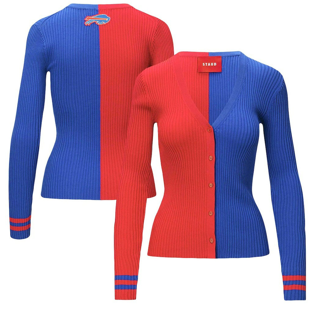 Buffalo Bills STAUD Women's Cargo Sweater - Red/Royal sale