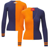 Denver Broncos STAUD Women's Cargo Sweater - Orange/Navy for sale
