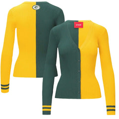 Green Bay Packers STAUD Women's Cargo Sweater - Green/Gold discount