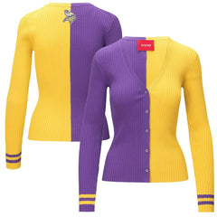 Minnesota Vikings STAUD Women's Cargo Sweater - Purple/Gold for sale