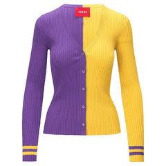 Minnesota Vikings STAUD Women's Cargo Sweater - Purple/Gold for sale