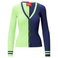 Seattle Seahawks STAUD Women's Cargo Sweater - Neon Green/Navy sale