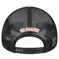 San Francisco Giants Spring Training Circle Foam A-Frame 9FORTY Trucker Adjustable Hat - White/Black | New Era