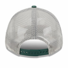 Milwaukee Bucks Throwback Patch Trucker 9FORTY Adjustable Hat - Khaki/Hunter Green | New Era discount