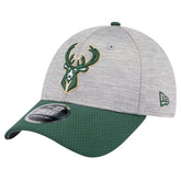 Milwaukee Bucks Active Digi-Tech Two-Tone 9FORTY Adjustable Hat - Heather Gray/Hunter Green | New Era cheap
