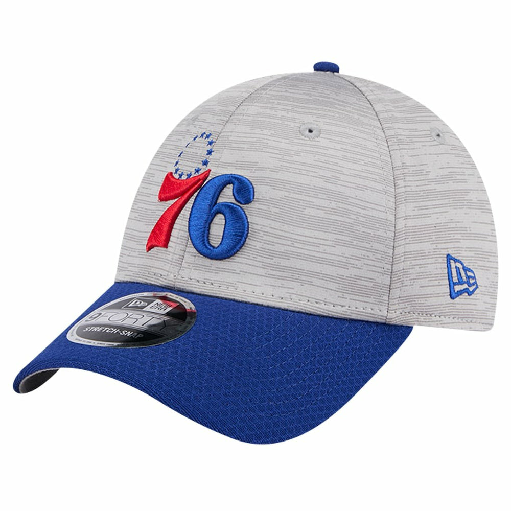 Philadelphia 76ers Active Digi-Tech Two-Tone 9FORTY Adjustable Hat - Heather Gray/Royal | New Era discount