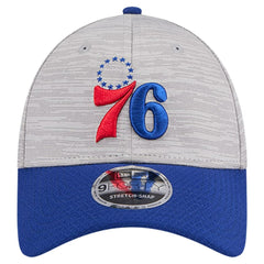 Philadelphia 76ers Active Digi-Tech Two-Tone 9FORTY Adjustable Hat - Heather Gray/Royal | New Era discount