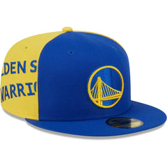 Golden State Warriors Gameday Wordmark 59FIFTY Fitted Hat sale - Royal/Gold | New Era discount