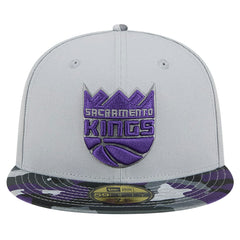 Sacramento Kings Active Color Camo Visor 59FIFTY Fitted Hat - Gray | New Era sale