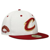 Cleveland Cavaliers Throwback 2Tone 59FIFTY Fitted Hat sale - White/Wine | New Era online