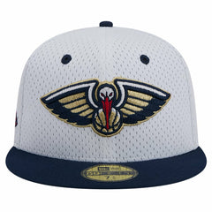 New Orleans Pelicans Throwback 2Tone 59FIFTY Fitted Hat - White/Navy | New Era sale
