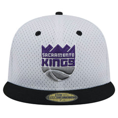 Sacramento Kings Throwback 2Tone 59FIFTY Fitted Hat - White/Black | New Era discount