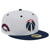 Washington Wizards Throwback 2Tone 59FIFTY Fitted Hat - White/Navy | New Era for sale