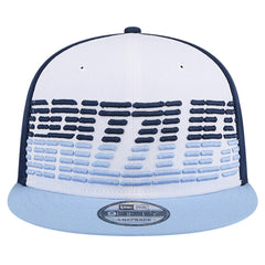 Memphis Grizzlies Throwback Gradient Tech Font 9FIFTY Snapback Hat - White/Light Blue | New Era on sale