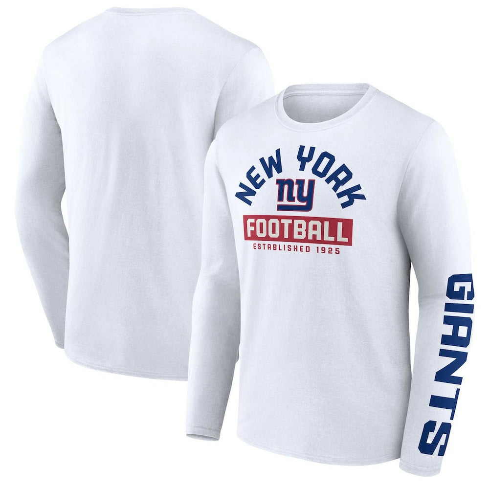 New York Giants Long Sleeve T-Shirt - White discount
