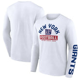 New York Giants Long Sleeve T-Shirt - White discount