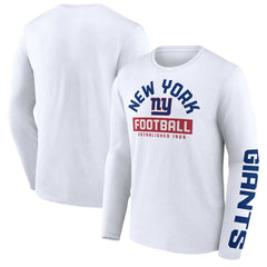 New York Giants Long Sleeve T-Shirt - White discount