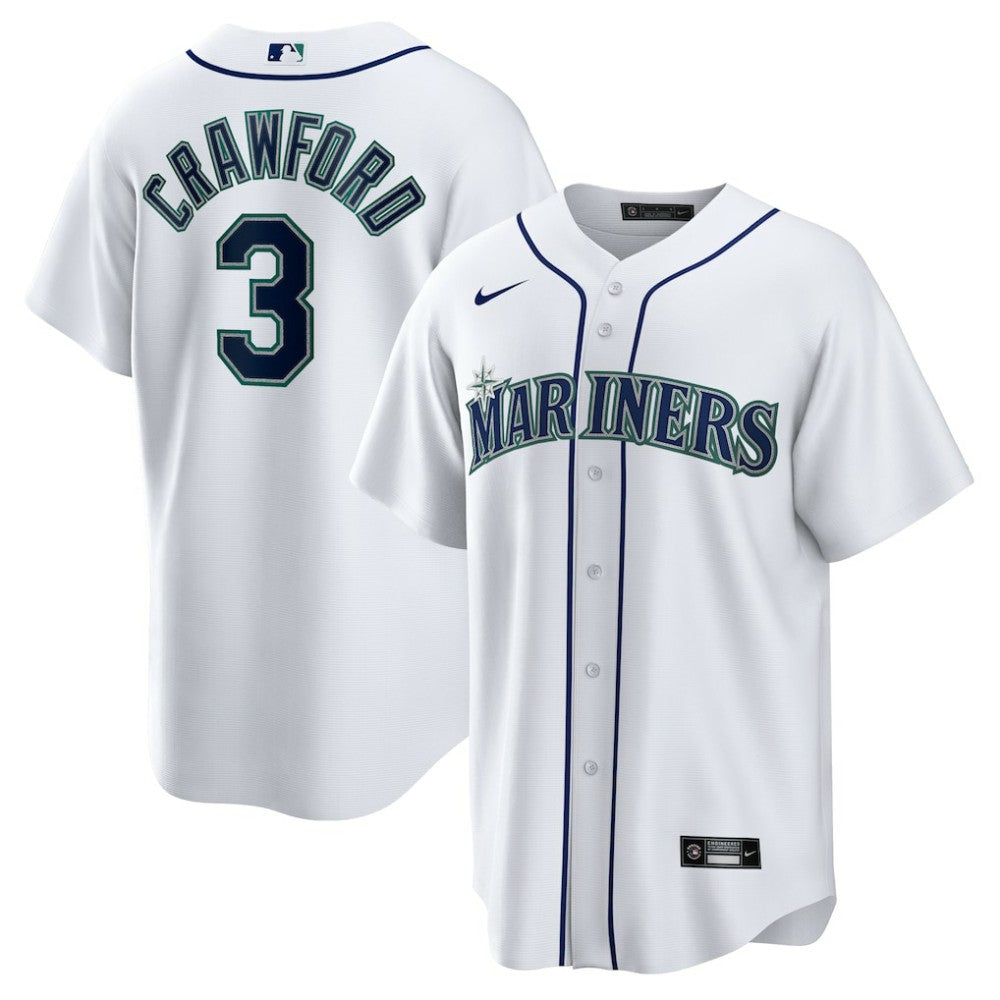 JP Crawford Seattle Mariners Home Replica Jersey - White | Nike