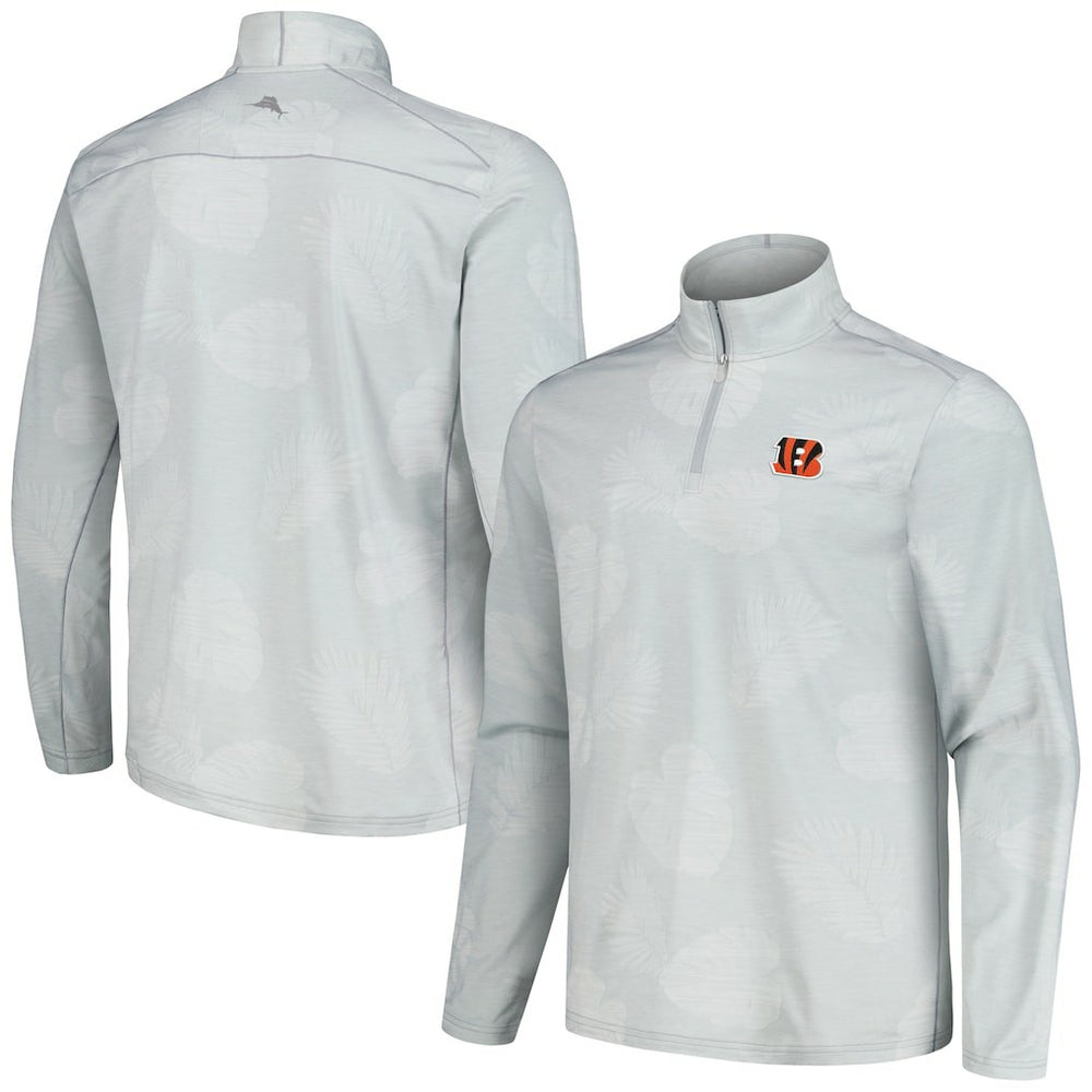 Cincinnati Bengals Delray Frond IslandZone Half-Zip Sweatshirt - Gray online