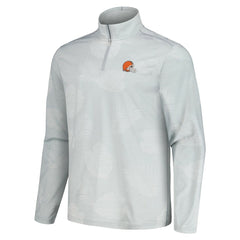 Cleveland Browns Delray Frond IslandZone Half-Zip Sweatshirt - Gray discount