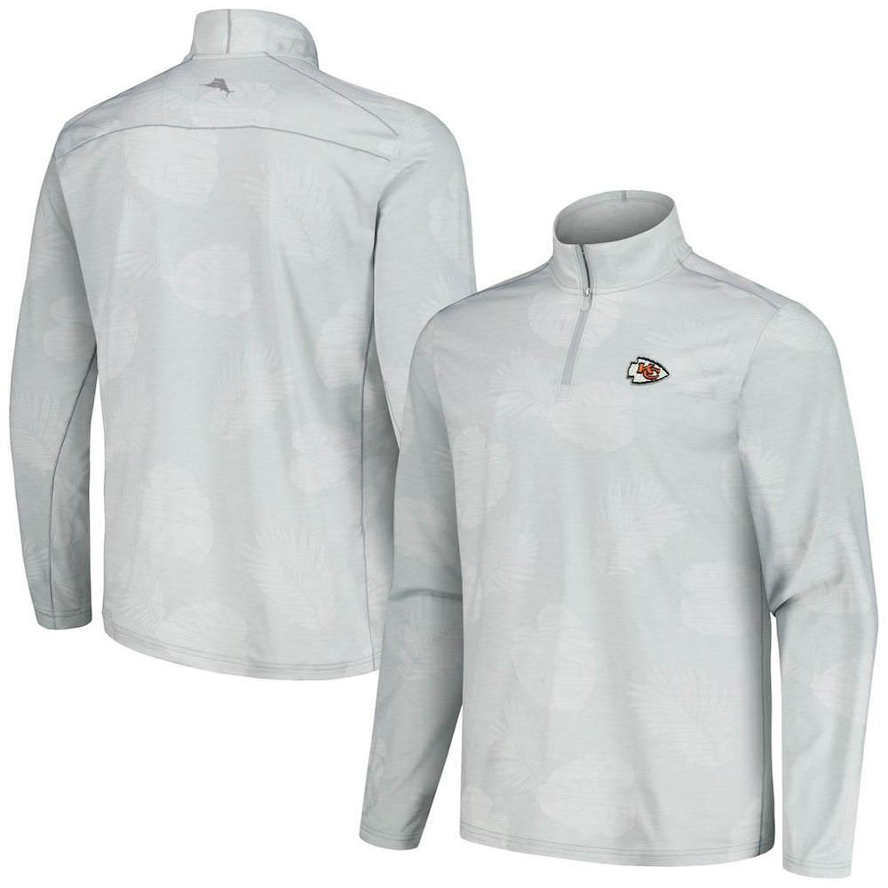 Kansas City Chiefs Delray Frond IslandZone Half-Zip Sweatshirt - Gray sale