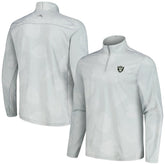 Las Vegas Raiders Delray Frond IslandZone Half-Zip Sweatshirt - Gray on sale