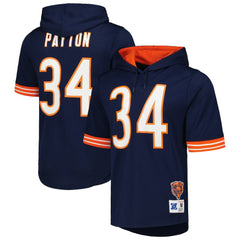 Walter Payton Chicago Bears Retired Player Name & Number Mesh Hoodie T-Shirt - Navy on sale