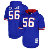 Lawrence Taylor New York Giants Retired Player Name & Number Mesh Hoodie T-Shirt - Royal on sale