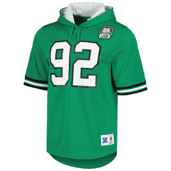 Reggie White Philadelphia Eagles Retired Player Name & Number Mesh Hoodie T-Shirt - Kelly Green sale