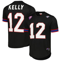 Jim Kelly Buffalo Bills Retired Player Name & Number Mesh Top - Black discount