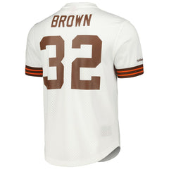 Jim Brown Cleveland Browns Retired Player Name & Number Mesh Top - White cheap