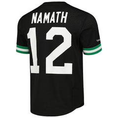 Joe Namath New York Jets Retired Player Name & Number Mesh Top - Black for sale