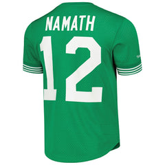 Joe Namath New York Jets Retired Player Name & Number Mesh Top - Kelly Green discount