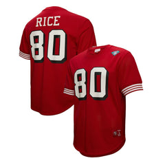Jerry Rice San Francisco 49ers Retired Player Name & Number Mesh Top - Scarlet cheap