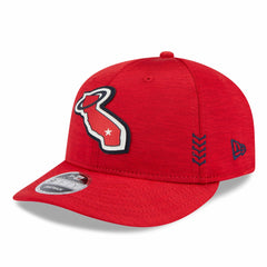 Los Angeles Angels 2024 Clubhouse Low Profile 9FIFTY Snapback Hat - Red | New Era