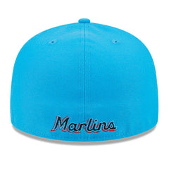 Miami Marlins Gameday Sideswipe 59FIFTY Fitted Hat - Black/Blue | New Era