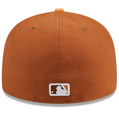 Cincinnati Reds Spring Color Basic Two-Tone 59FIFTY Fitted Hat - Brown/Orange | New Era