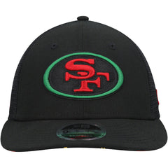 San Francisco 49ers New Era Black Excellence Collection Trucker Low Profile 9FIFTY Snapback Hat - Black outlet