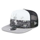 Chicago White Sox Team Foam Front A-Frame Trucker 9FIFTY Snapback Hat - White/Gray | New Era