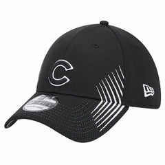 Chicago Cubs Active Dash Mark 39THIRTY Flex Hat - Black | New Era