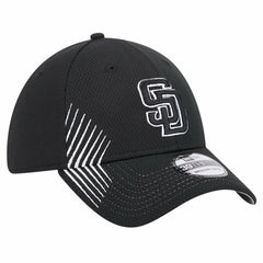 San Diego Padres Active Dash Mark 39THIRTY Flex Hat - Black | New Era