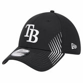 Tampa Bay Rays Active Dash Mark 39THIRTY Flex Hat - Black | New Era