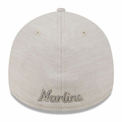 Miami Marlins 2024 Clubhouse 39THIRTY Flex Hat - Cream | New Era