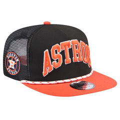 Houston Astros Throwback Meshback Golfer Hat - Black | New Era