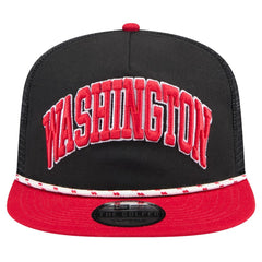 Washington Nationals Throwback Meshback Golfer Hat - Black | New Era