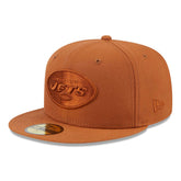 New York Jets New Era Color Pack 59FIFTY Fitted Hat - Brown online