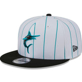 Miami Marlins 2024 Batting Practice 9FIFTY Snapback Hat - White | New Era