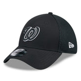 Washington Nationals Neo 39THIRTY Flex Hat - Black/White | New Era