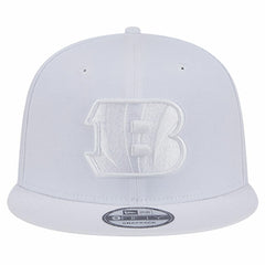 Cincinnati Bengals New Era Main White on White 9FIFTY Snapback Hat cheap