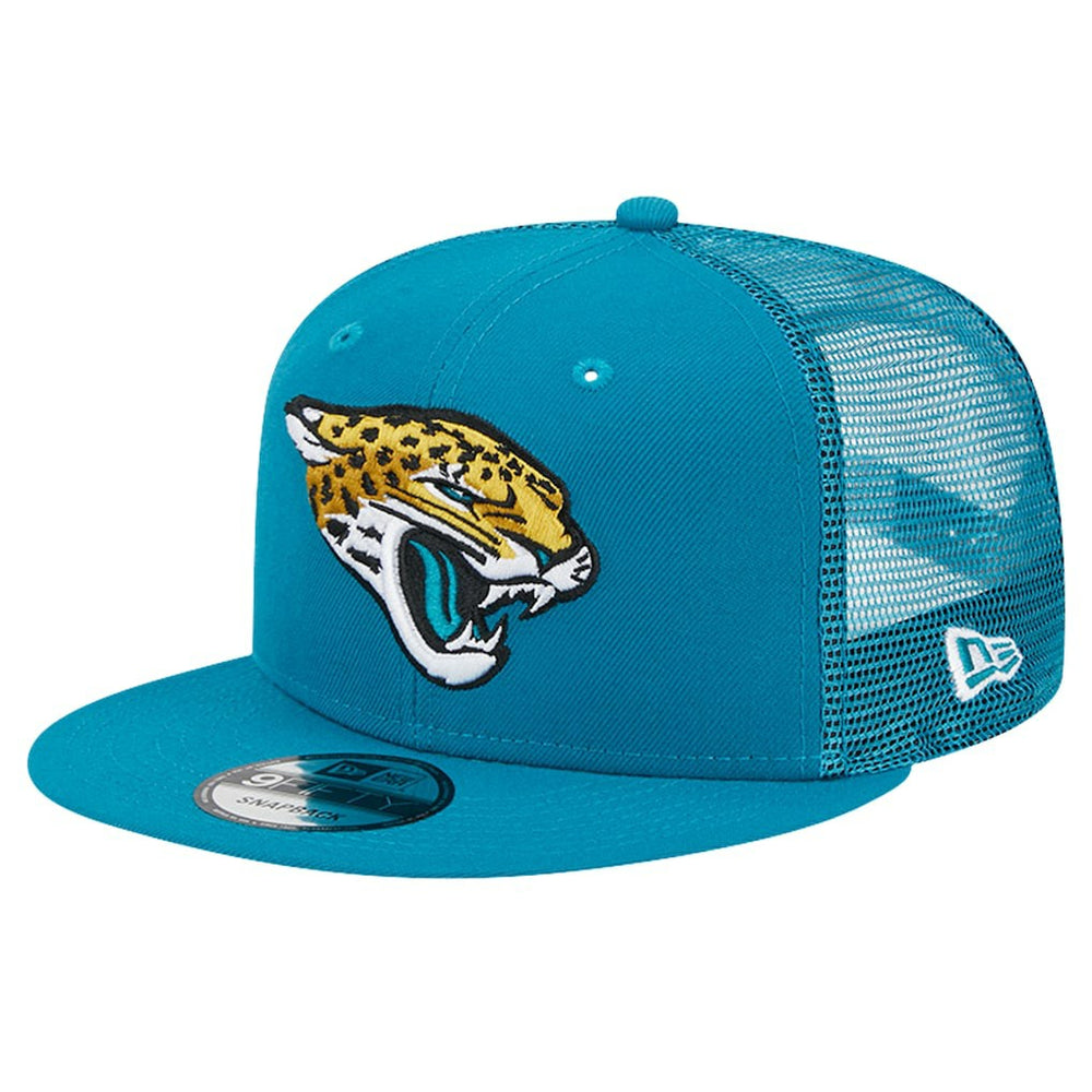 Jacksonville Jaguars New Era Main Trucker 9FIFTY Snapback Hat - Teal online